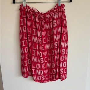 Moschino Red Printed Women's Skirt
